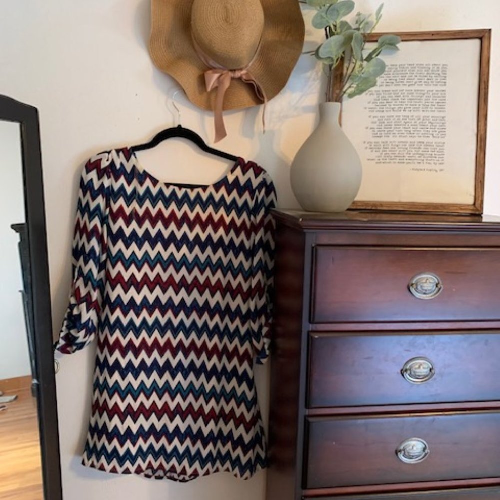 Chevron Shift Dress